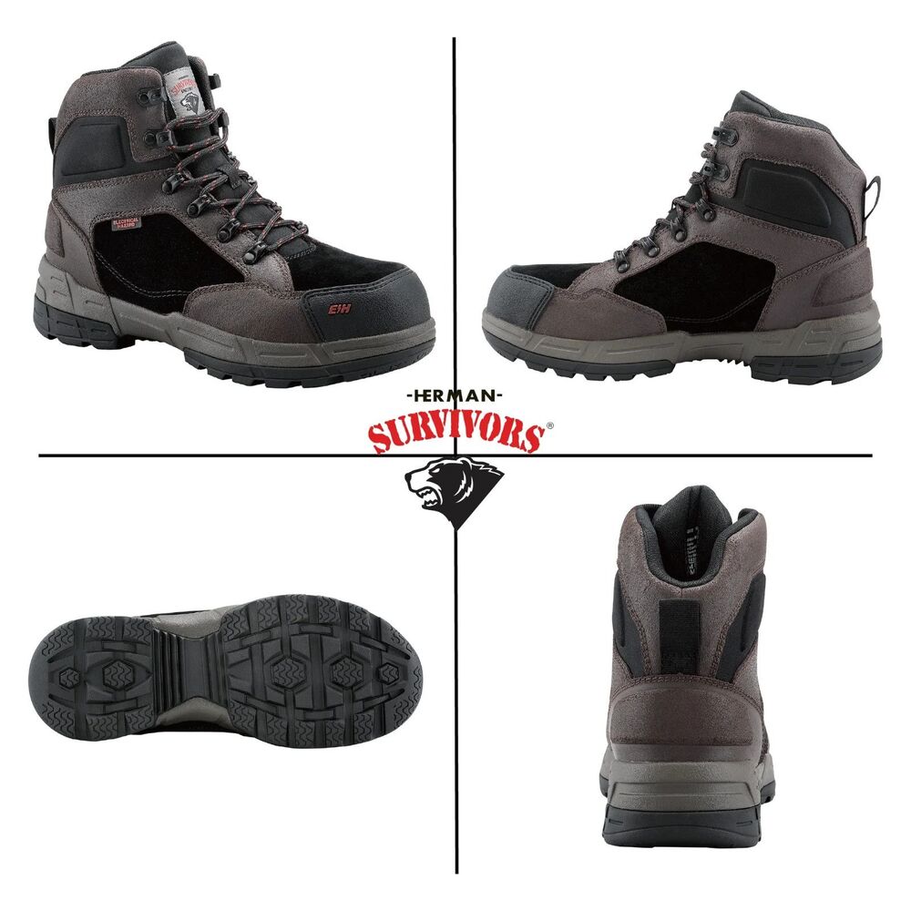 Herman Survivors Men's Zephyr Electrical Hazzard Steel Toe Boots (Sz 11 & 14)